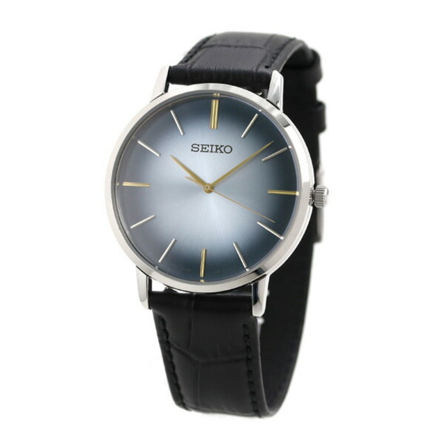 【新品】セイコー SEIKO 腕時計 メンズ SCXP125 セイコー セレクション ゴールドフェザー デザイン復刻モデル 38mm クオーツ（7N01/日本製） ネイビーグラデーションxブラック アナログ表示約13-185cmラグ幅