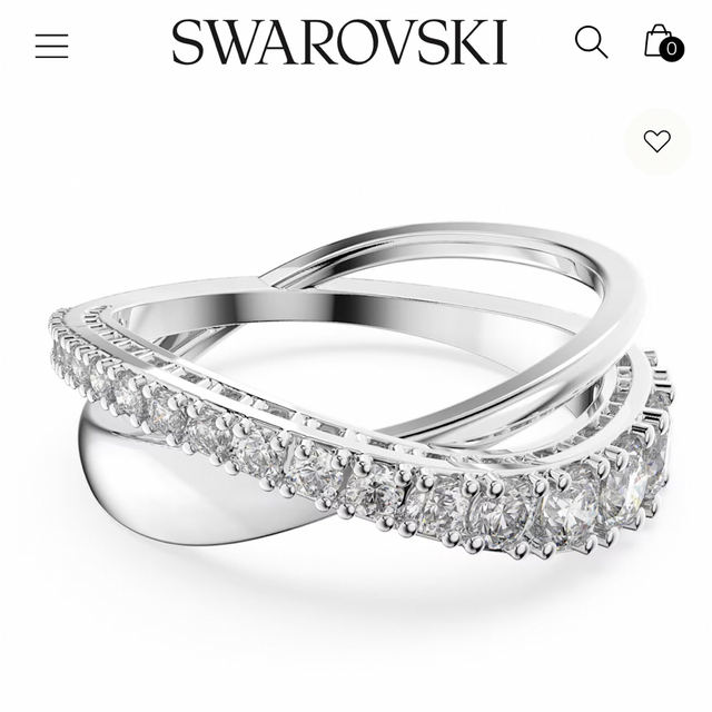 SWAROVSKI(スワロフスキー)のみーみ様専用 SWAROVSKI Twistリング シルバー レディースのアクセサリー(リング(指輪))の商品写真