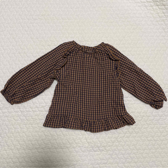 ZARA KIDS(ザラキッズ)のzarababy ギンガムチェック柄トップス キッズ/ベビー/マタニティのベビー服(~85cm)(シャツ/カットソー)の商品写真