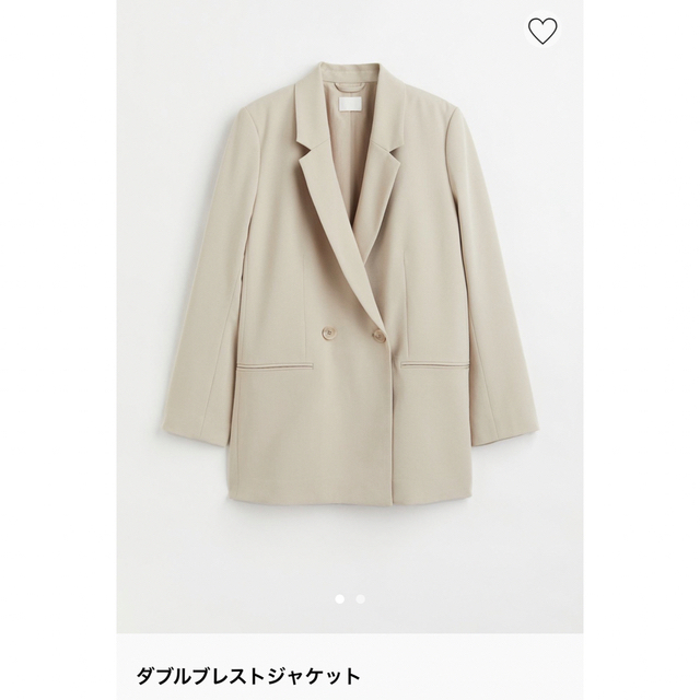 H&M(エイチアンドエム)のダブルブレストジャケット レディースのジャケット/アウター(テーラードジャケット)の商品写真