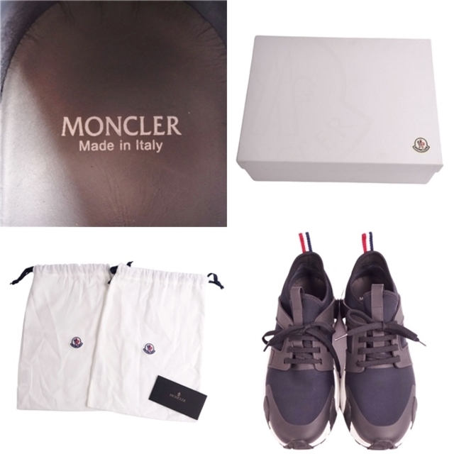 MONCLER(モンクレール)のモンクレール MONCLER スニーカー ローカット LUNAROVE レースアップ ロゴ トリコロール シューズ メンズ 43(27cm相当) ネイビー/ブラック/ホワイト メンズの靴/シューズ(スニーカー)の商品写真