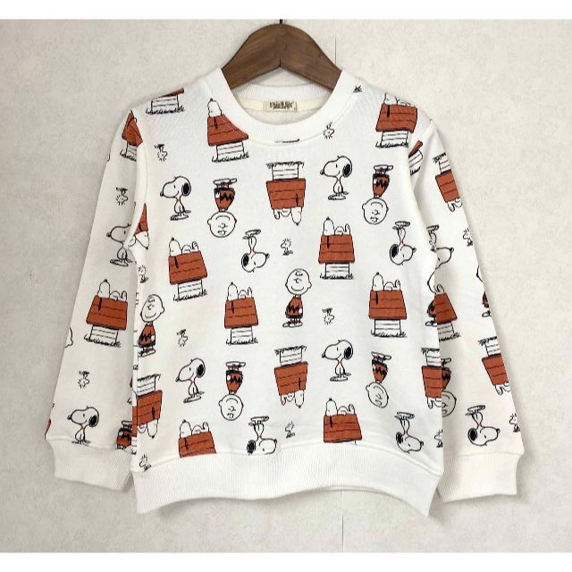 SNOOPY(スヌーピー)の新品 2枚組 110 ★ スヌーピー キッズ トレーナー 裏毛 SNOOPY キッズ/ベビー/マタニティのキッズ服女の子用(90cm~)(Tシャツ/カットソー)の商品写真