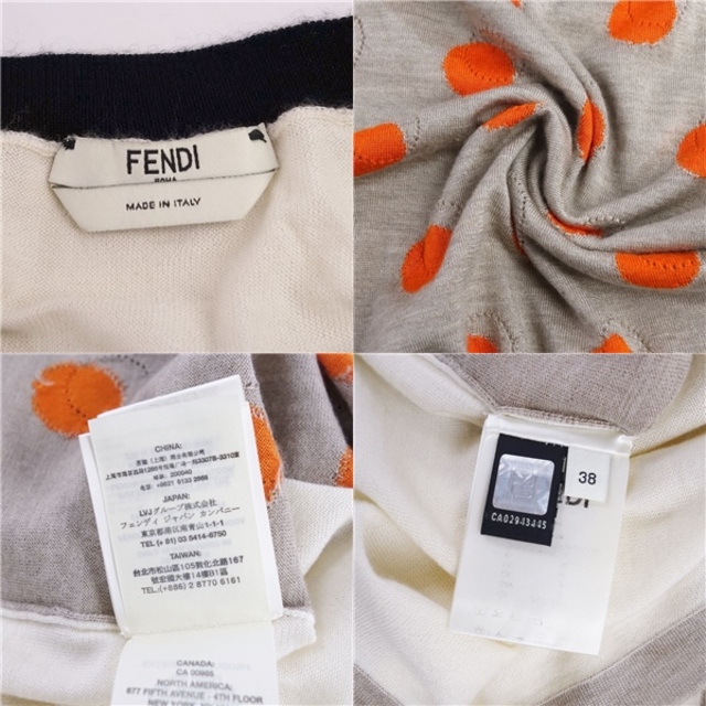 FENDI - 美品 フェンディ FENDI ニット セーター ノースリーブ 総柄
