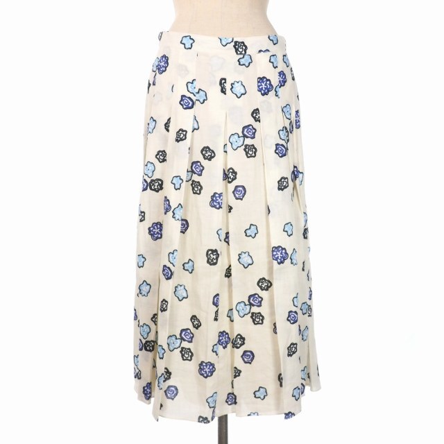 木造 マルニ ストライプ プリーツ ロング スカート MARNI マーメイド