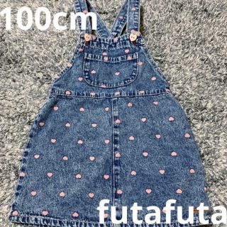 フタフタ(futafuta)のfutafuta  フタフタ　ハート　ジャンスカ　ジャンパースカート 100cm(ワンピース)