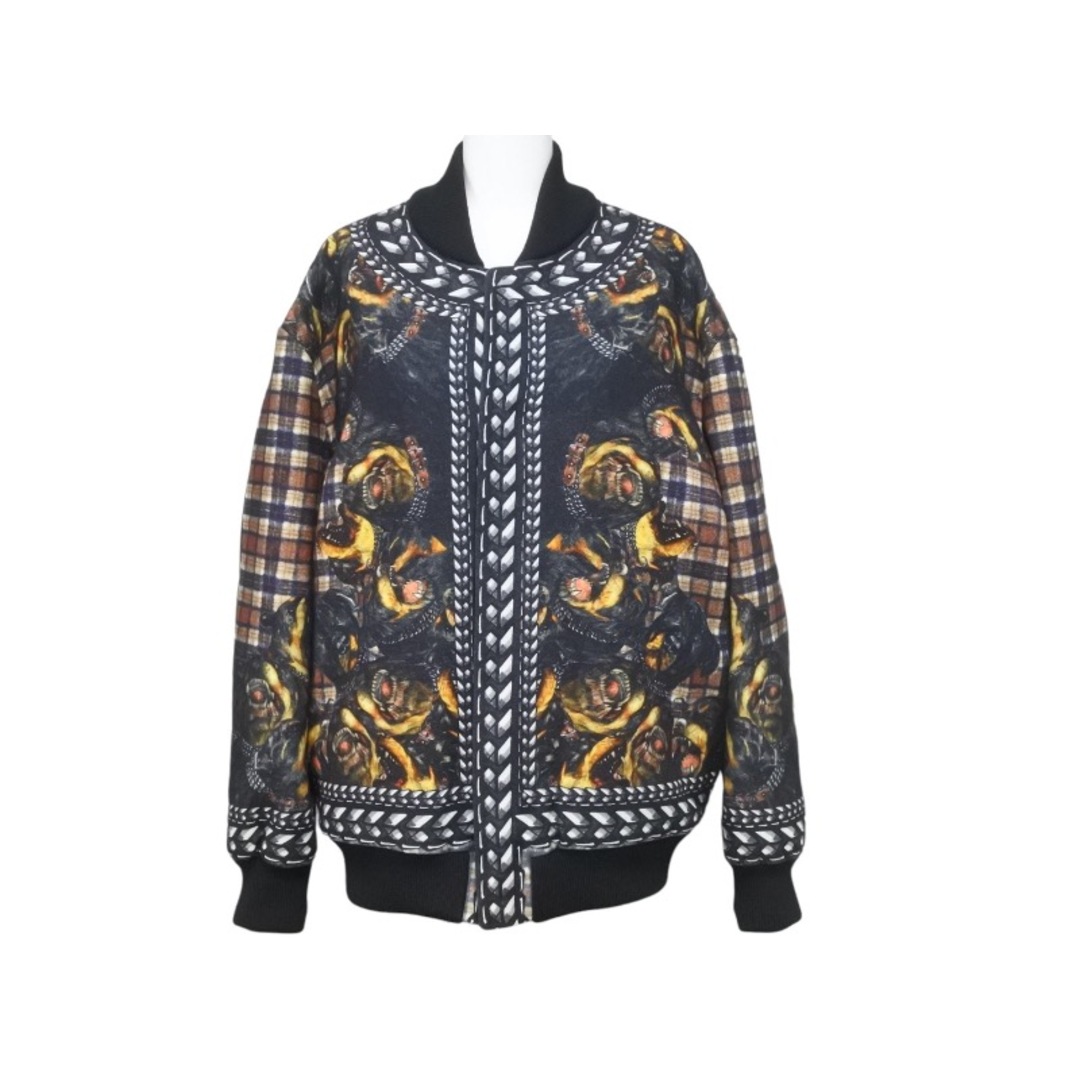 極美品 Givenchy ジバンシー 11AW ロットワイラー ブルゾン 柄 ブラウン ブラック チェック ジャケット サイズ44  47065