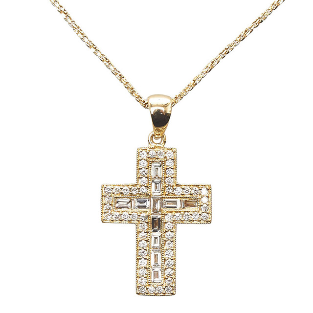 最安 イエローゴールド K18YG 美品 ネックレス 【1-0089351】 0.569ct
