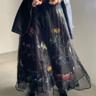 アメリヴィンテージ(Ameri VINTAGE)のAmeriVINTAGE SOFIA ORGANZA LAYERED SKIRT(ロングスカート)