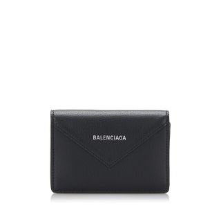 バレンシアガ(Balenciaga)の美品 バレンシアガ ペーパーウォレット カードケース ミニウォレット 財布 505238 レザー メンズ BALENCIAGA 【1-0089582】(パスケース/IDカードホルダー)