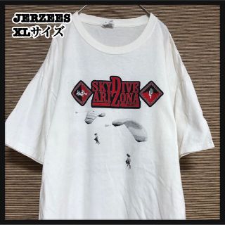 ジャージーズ(JERZEES)の【ジャージーズ】半袖Tシャツ　パラシュート　スカイダイビング　総柄XL　15(Tシャツ/カットソー(半袖/袖なし))