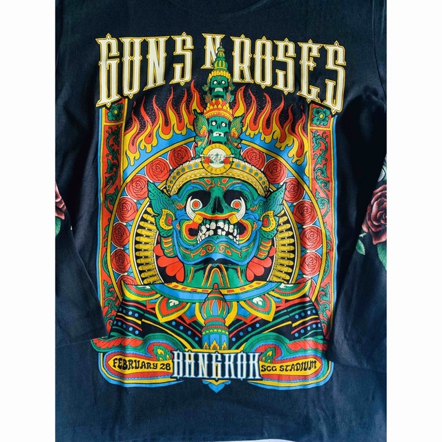 GUNS N’ ROSES プリントシャツ ロンT 長袖シャツ バンド バンT メンズのトップス(Tシャツ/カットソー(七分/長袖))の商品写真