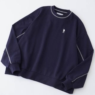 ユーエスポロアッスン(U.S. POLO ASSN.)のU.S. POLO ASSN 新品タグ付きオーバーサイズカラーステッチスウェット(トレーナー/スウェット)