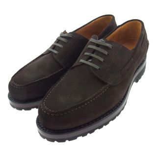 JALAN SRIWIJAYA ジャランスリウァヤ green label relaxing グリーンレーベルリラクシング 別注 4EYELET MOCCASINS 4アイレット スエード モカシン ダークブラウン系 41【極上美品】【中古】(その他)