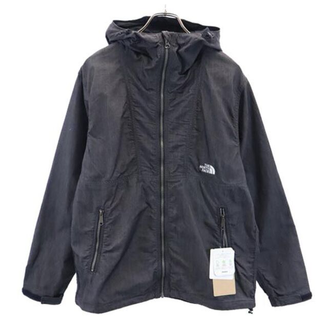 未使用 ノースフェイス NP22136 アウトドア ナイロンデニムコンパクトジャケット M ブラック系 THE NORTH FACE 収納ポーチ付き メンズ   【230302】