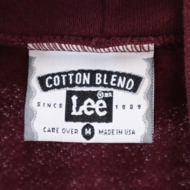 Lee - リー 90s オールド USA製 スウェットパーカー M えんじ系 Lee
