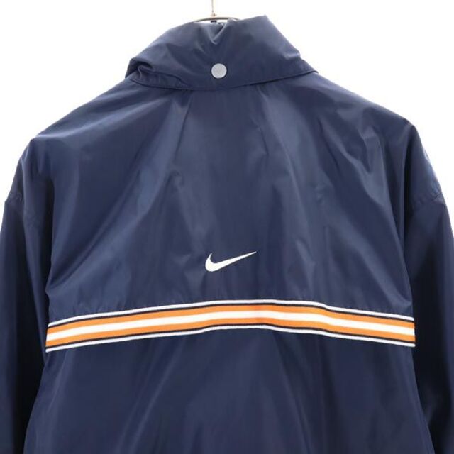 90s ナイキ NIKE ナイロン ジャケット フルジップ　アウター 紺