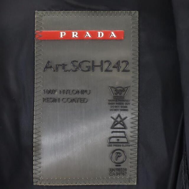 プラダ ナイロンジャケット M 黒 PRADA フード メンズ   【230302】 8