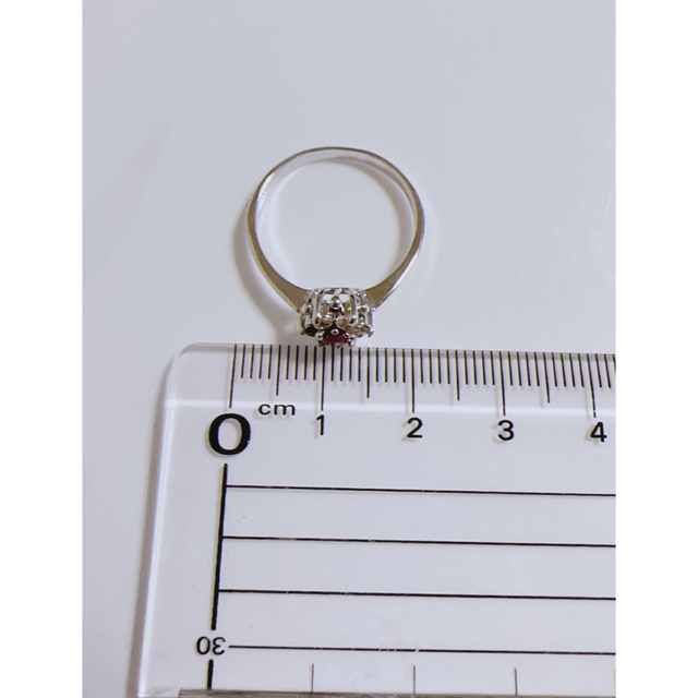 天然宝石ルビー指輪【19号】ルビーﾘﾝｸﾞ レディースのアクセサリー(リング(指輪))の商品写真