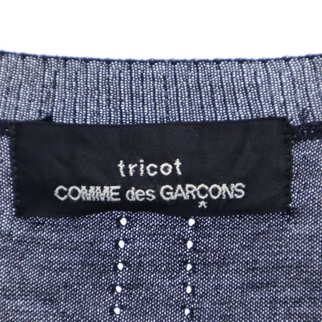 コムデギャルソン 2010年 シルク30％ ブレンド サマー ニット 黒 COMME des GARCONS 薄手ニット 日本製 レディース   【220809】