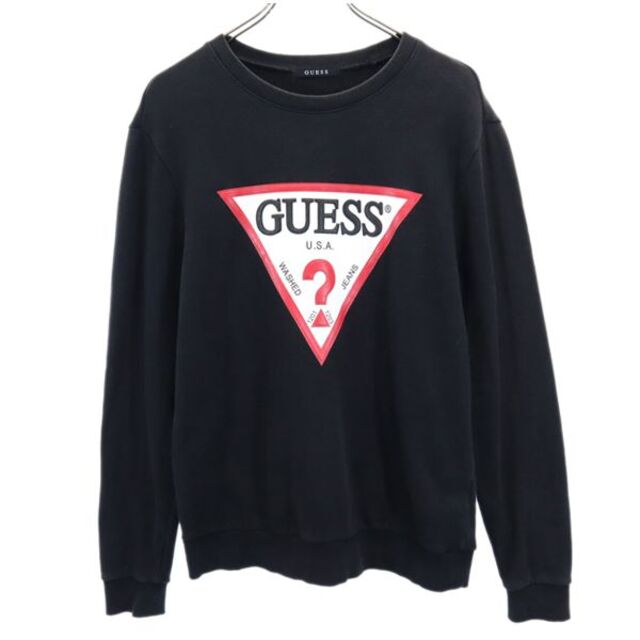 GUESS - ゲス ロゴプリント スウェット M 黒 Guess 長袖 トレーナー ...