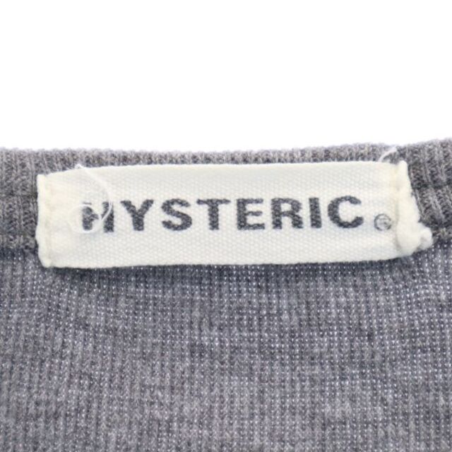 HYSTERIC GLAMOUR(ヒステリックグラマー)のヒステリックグラマー 日本製 半袖 Tシャツ グレー HYSTERIC GLAMOUR レディース 古着 220731 メール便可 レディースのトップス(Tシャツ(半袖/袖なし))の商品写真