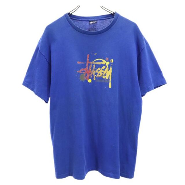 90s オールド STUSSY 紺タグ Tシャツ ベースボール カレッジ風ロゴ