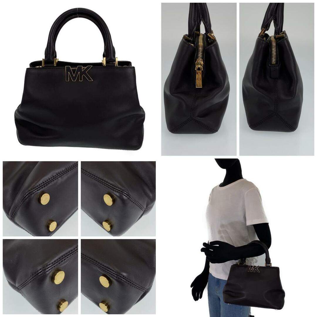 美品 Michael Kors マイケルコース ブラック ゴールド レザー 2way