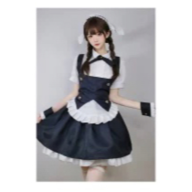 【正規通販】 メイド服 黒×ベージュ コスプレ 【正規通販】 メイド服 黒×ベージュ コスプレ