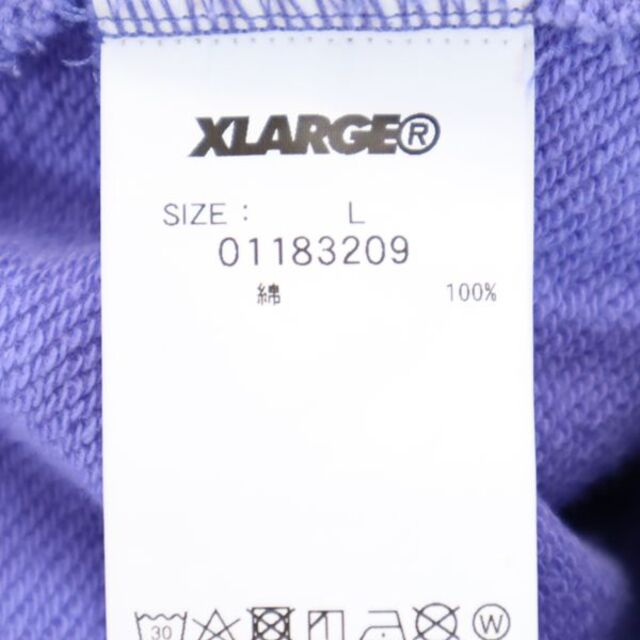 XLARGE - エクストララージ ハーフジップ ロゴ刺繍 スウェットパーカー