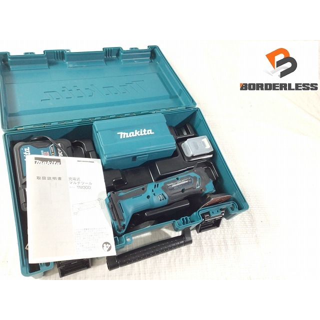 ☆美品☆makita マキタ 10.8V 充電式マルチツール TM30DSH バッテリー1個(1.5Ah) 充電器 ケース付 67614