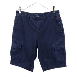 トミーヒルフィガー(TOMMY HILFIGER)のトミーヒルフィガー カーゴショートパンツ w30 紺 TOMMY HILFIGER メンズ 【中古】  【220811】(ワークパンツ/カーゴパンツ)