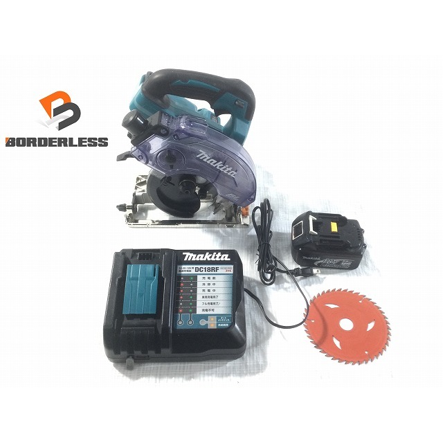 ☆比較的綺麗☆makita マキタ 18V 125mm 充電式防じんマルノコ KS513D バッテリー1個(BL1830) 充電器(DC18RF)付 防塵マルノコ 67501