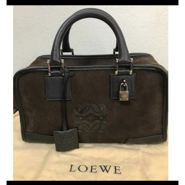 LOEWE アマソナ28 スウェード　ブラウン