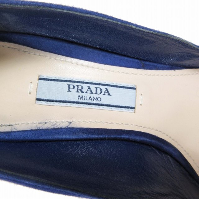 PRADA(プラダ)の美品 プラダ PRADA スエード パンプス ポインテッドトゥ ハイヒール レディースの靴/シューズ(ハイヒール/パンプス)の商品写真