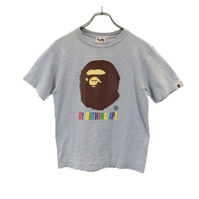 ベイプ 日本製 プリント 半袖 Tシャツ XS ホワイト系 BAPE A BATHING APE メンズ   【230709】 メール便可