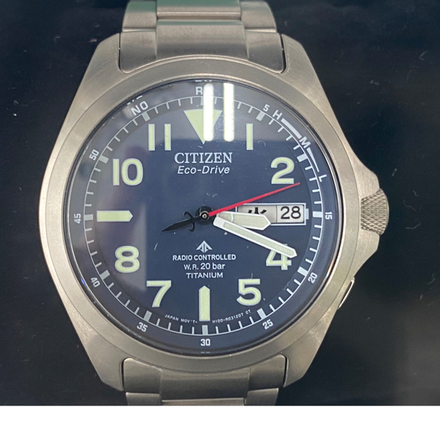 Citizen 腕時計  電波ソーラー AT6080-53L メンズ シルバー時計