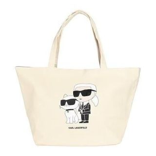 カールラガーフェルド(Karl Lagerfeld)のKARL LAGERFELD カールラガーフェルド トートバッグ ベージュ 白(トートバッグ)