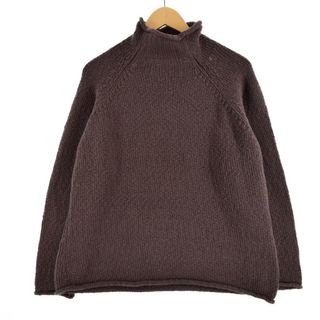 エルエルビーン(L.L.Bean)の古着 90年代 エルエルビーン L.L.Bean タートルネック コットンニットセーター レディースL ヴィンテージ /eaa318067(ニット/セーター)