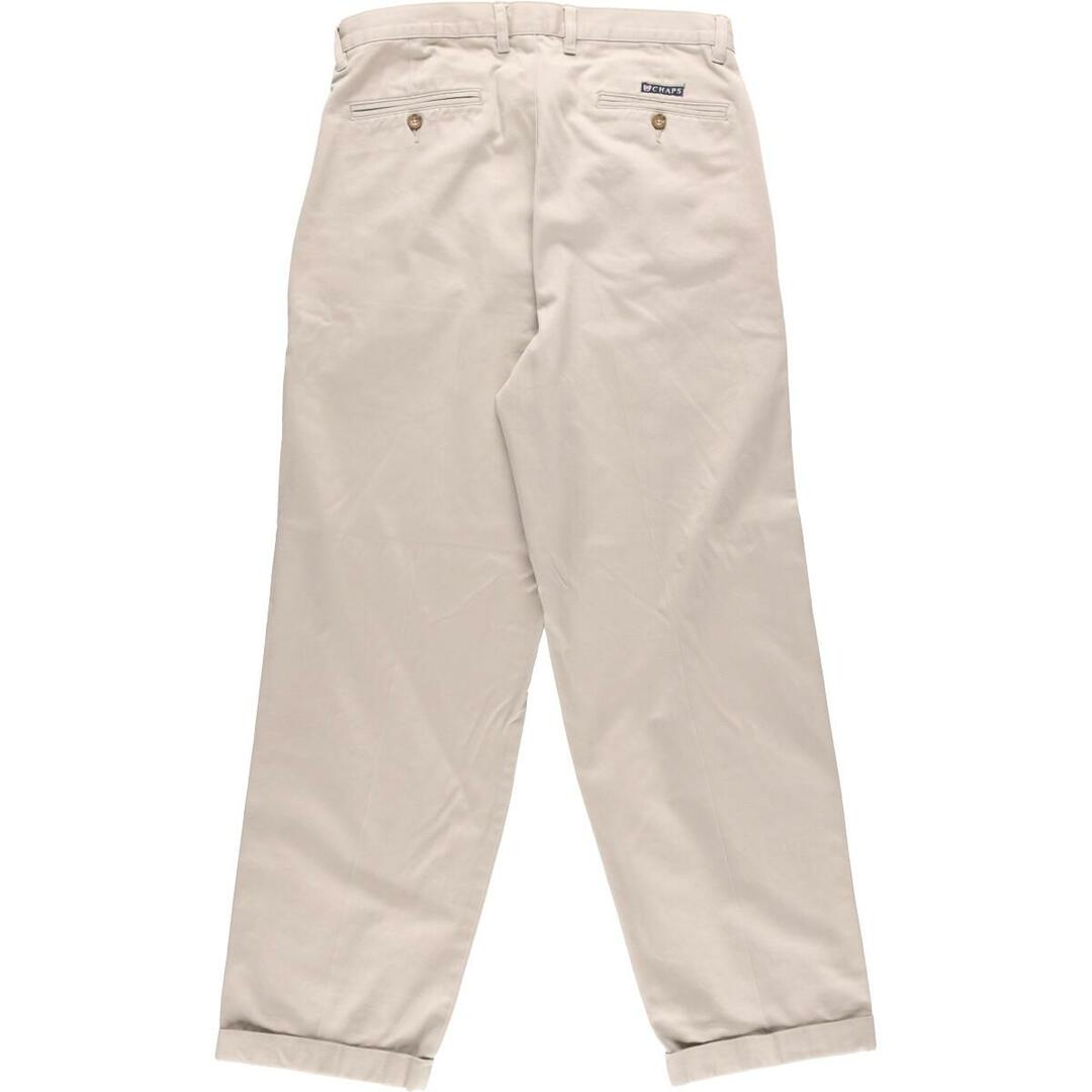 CHAPS(チャップス)の古着 CHAPS ツータック チノパンツ メンズw33 /eaa315741 メンズのパンツ(チノパン)の商品写真