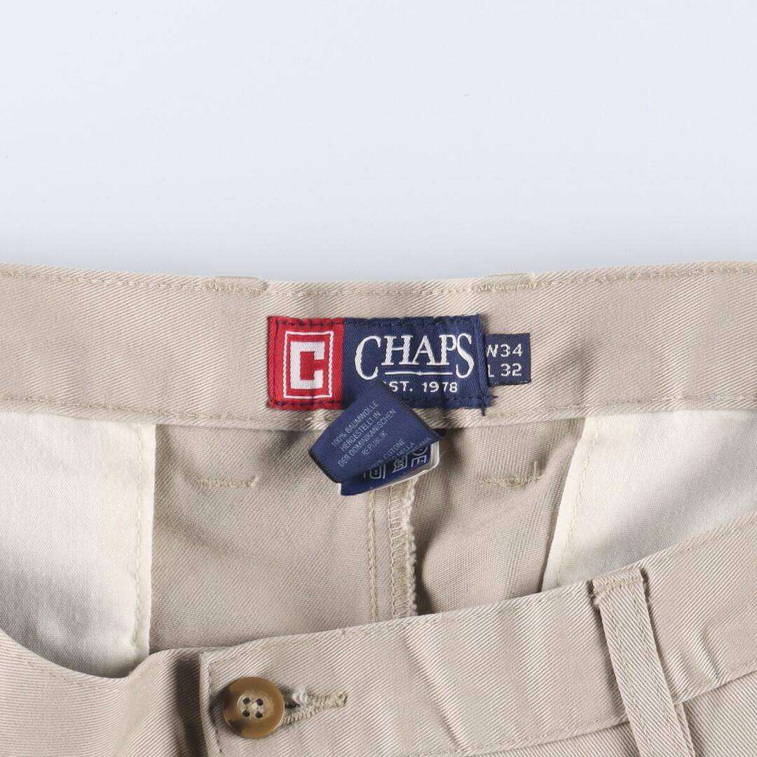 CHAPS(チャップス)の古着 CHAPS ツータック チノパンツ メンズw33 /eaa315741 メンズのパンツ(チノパン)の商品写真