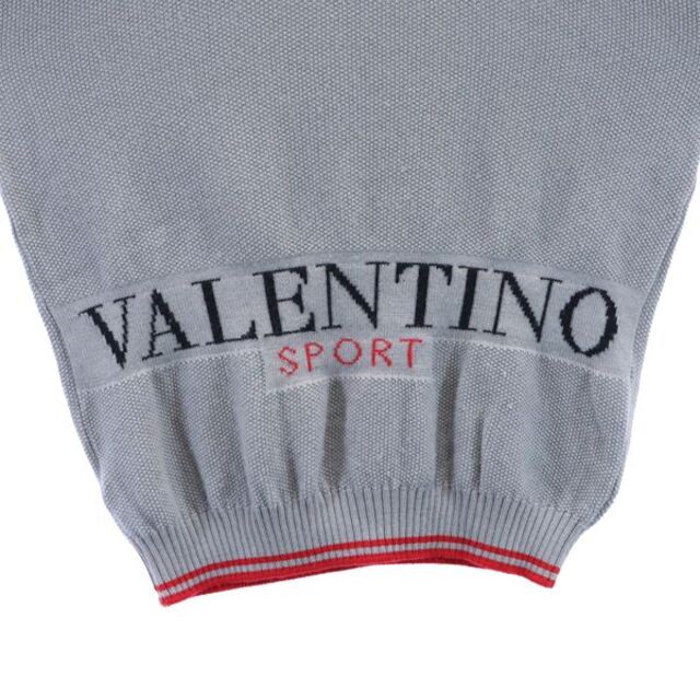 VALENTINO - ヴァレンティノ 日本製 ロゴ ニット 38 グレー系 