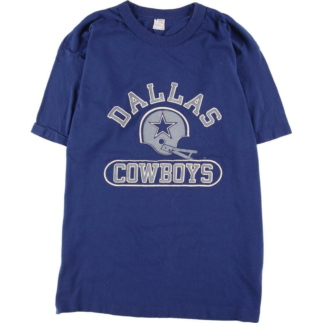 80年代 チャンピオン Champion トリコタグ NFL DALLAS COWBOYS ダラスカウボーイズ スポーツプリントTシャツ USA製 メンズL ヴィンテージ /eaa310778