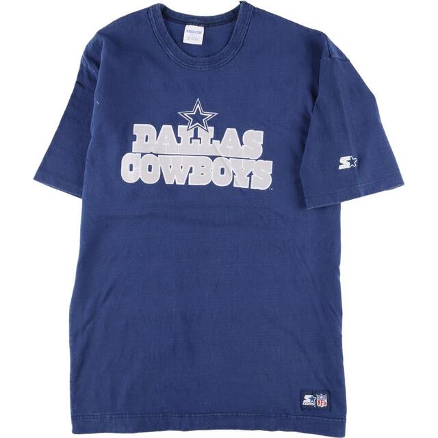 90年代 スターター Starter NFL DALLAS COWBOYS ダラスカウボーイズ スポーツプリントTシャツ USA製 メンズL ヴィンテージ /eaa312314