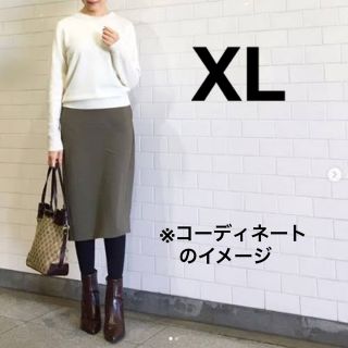 XL　カットソータイトスカート　GU(ひざ丈スカート)