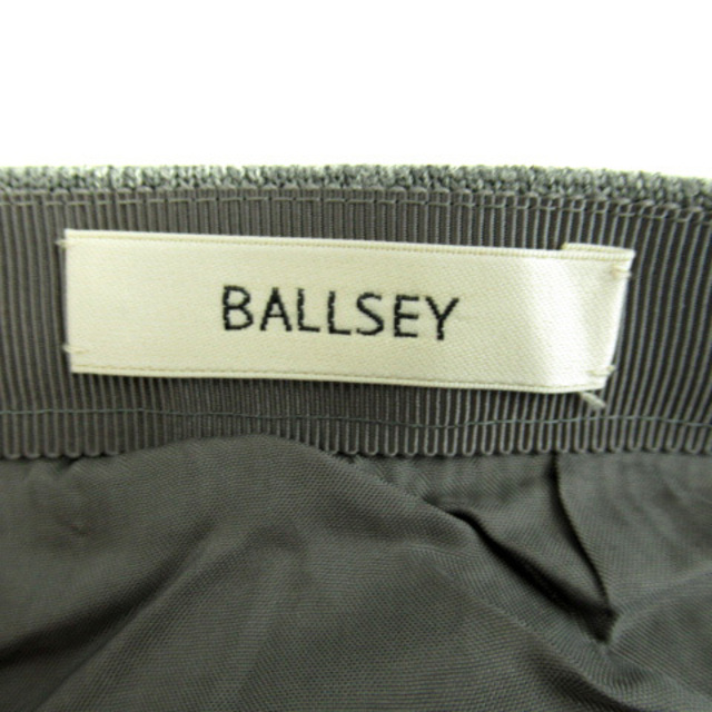 Ballsey(ボールジィ)のボールジー トゥモローランド ニットスカート フレアスカート ウール グレー レディースのスカート(ひざ丈スカート)の商品写真