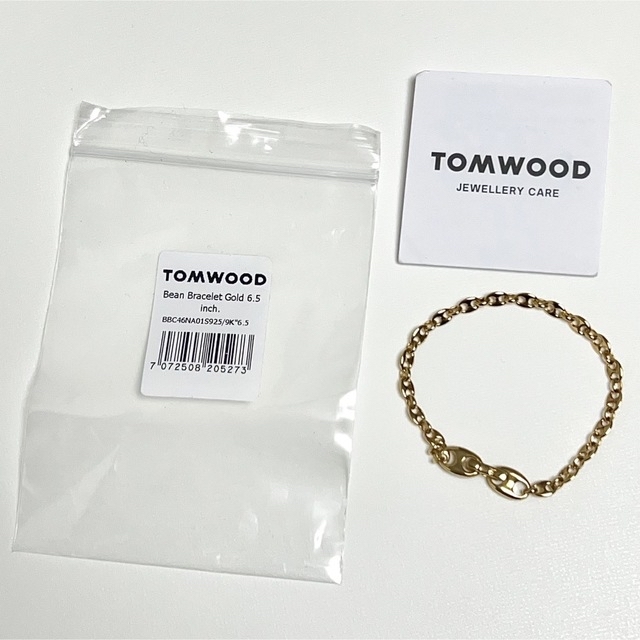 新品 金 8.3 TOMWOOD ビーン ブレスレット 金 ゴールド 5234