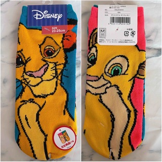 Disney - ディズニー ライオンキング シンバ ナラ レディース ソックス 靴下