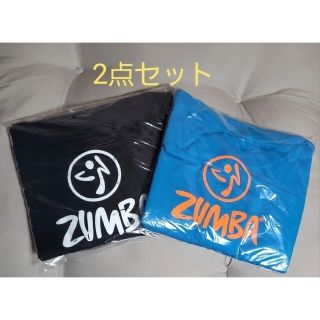 ズンバ(Zumba)のZUMBA Tｼｬﾂ他3点セット(黒・ブルー)(ダンス/バレエ)