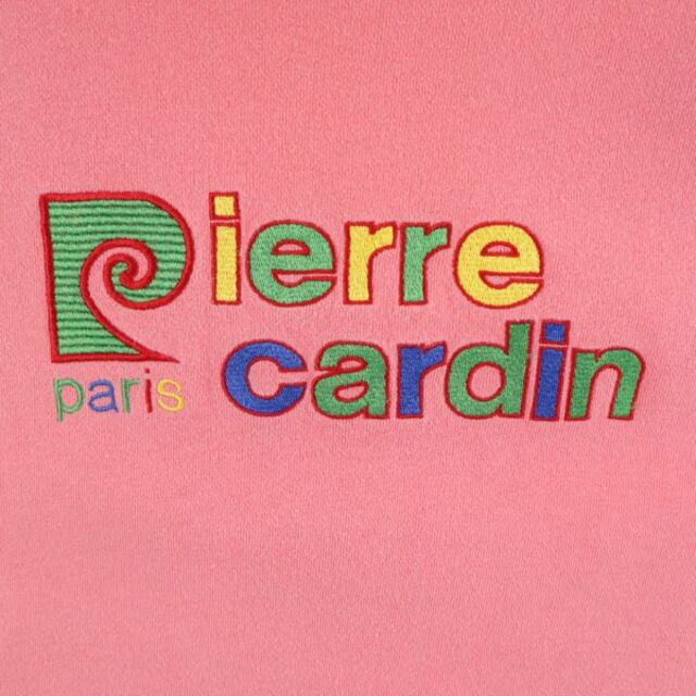 ピエールカルダン ロゴ刺繍 スウェットトレーナー L ピンク Pierre Cardin メンズ  【220826】