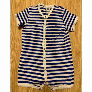 プチバトー(PETIT BATEAU)のプチバトー　半袖ロンパース(ロンパース)